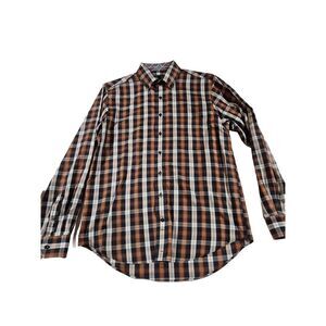 Leo Chevalier Men's Size Medium Button Down Dress‎ Shirt Multicolor